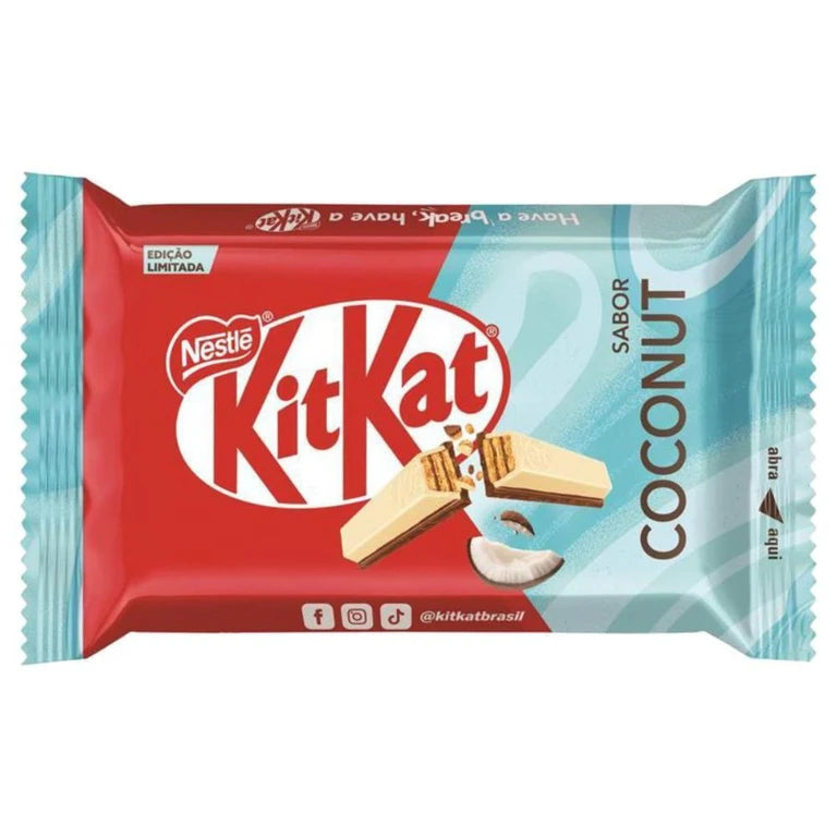 Kitkat Coconut: Chocolate Branco com Coco e Chocolate ao Leite 41,5g